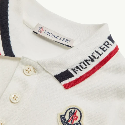 Tricolour-Trimmed Cotton Piquet Set