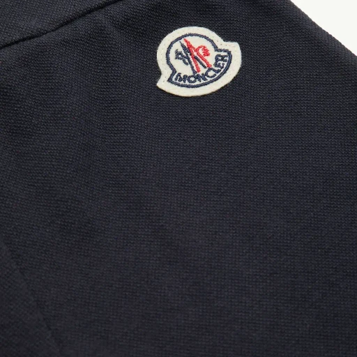 Tricolour-Trimmed Cotton Piquet Set