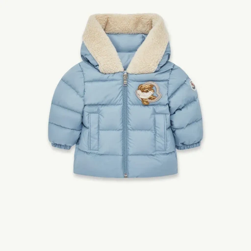 Kesimur Teddy-Trimmed Hooded Down Jacket