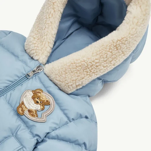 Kesimur Teddy-Trimmed Hooded Down Jacket
