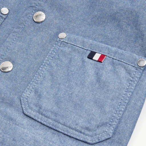 Nur Chambray Hooded Jacket