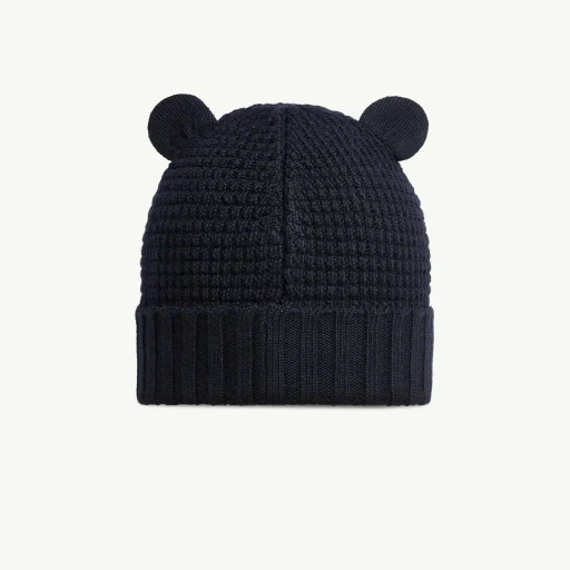 Wool Beanie With Teddy Bear Ears