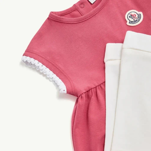 Braided-Trim Cotton Blend Set