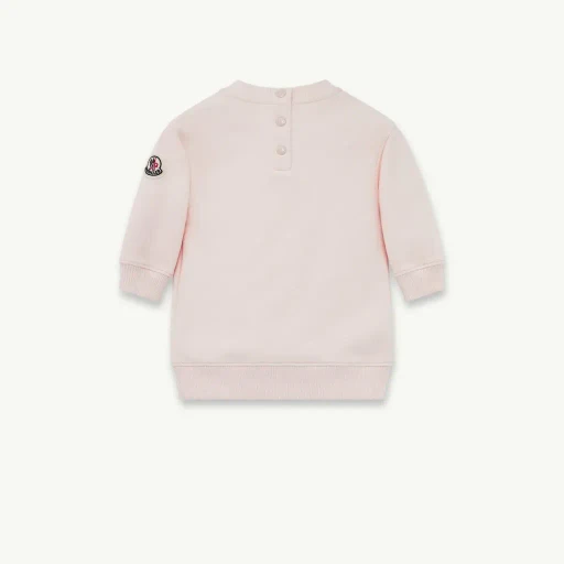 Embroidered Logo Cotton Sweatshirt Dress