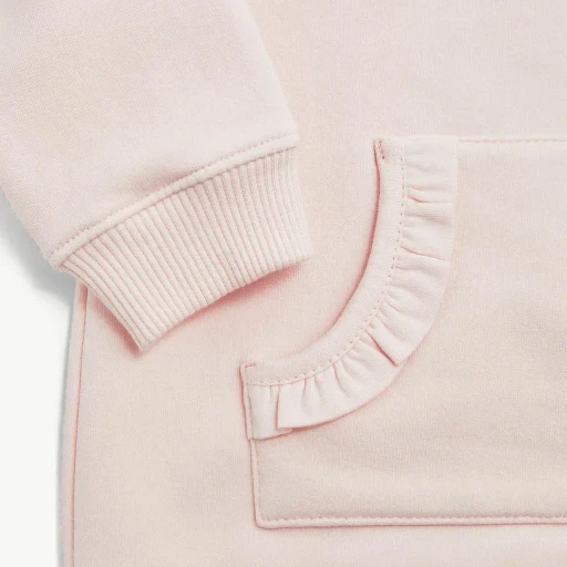 Embroidered Logo Cotton Sweatshirt Dress