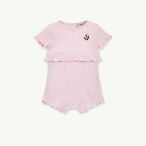 Ruffled Cotton Romper