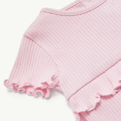 Ruffled Cotton Romper