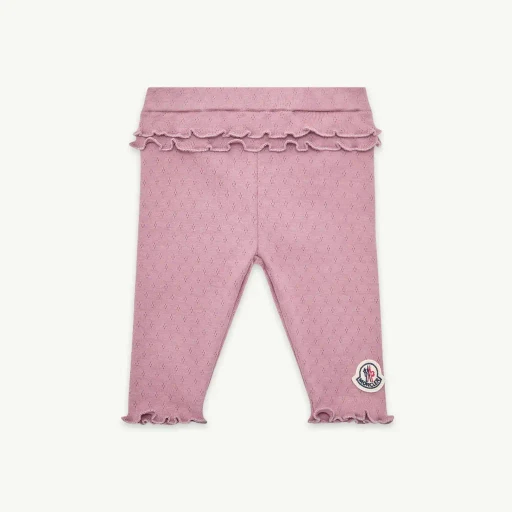Ruffle-Trim Cotton Leggings