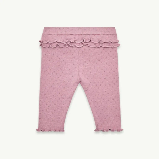 Ruffle-Trim Cotton Leggings