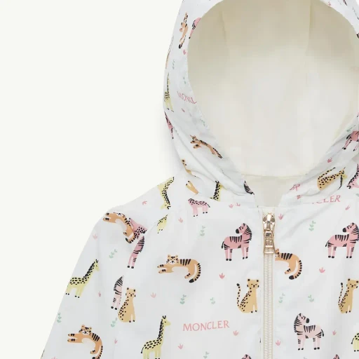 Guniz Animal Print Hooded Rain Jacket