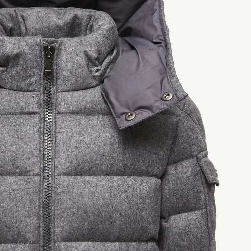 Montgenevre Hooded Wool Down Jacket