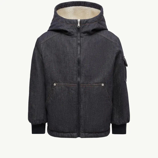 Nicolau Denim Hooded Down Jacket