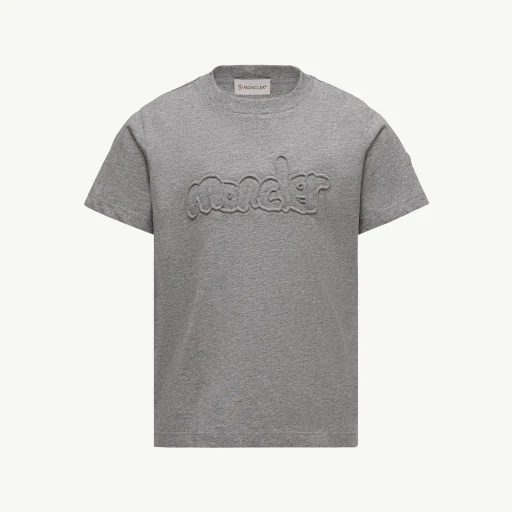 Textured Logo Cotton T-Shirt