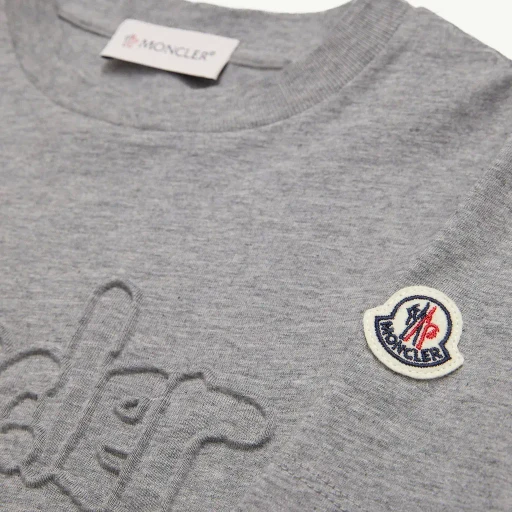 Textured Logo Cotton T-Shirt