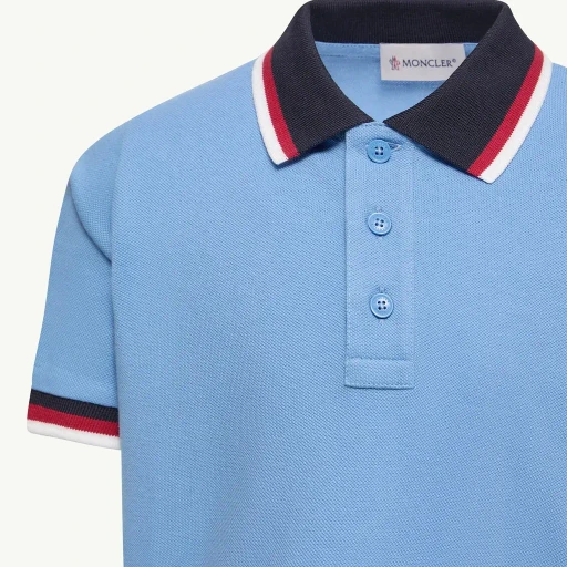 Tricolour-Trimmed Cotton Polo Shirt