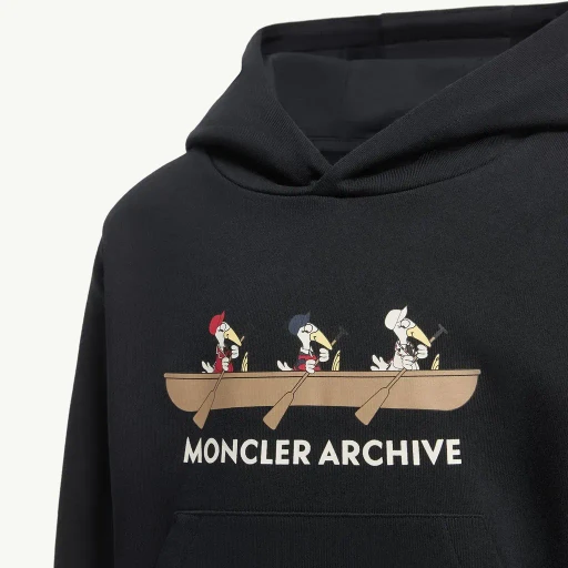 Embroidered Monduck Cotton Hoodie