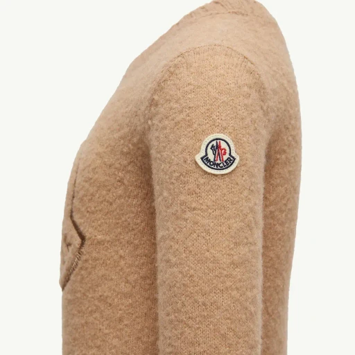 Embroidered Logo Wool Blend Jumper