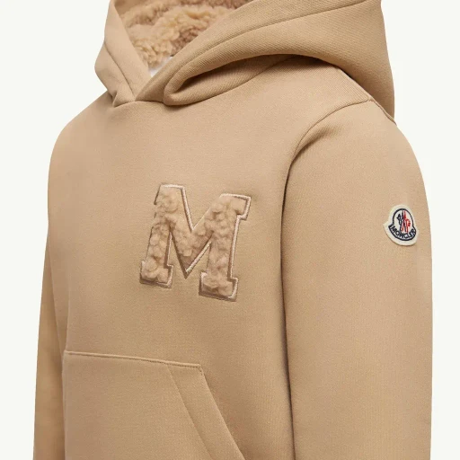 Teddy Logo Cotton Hoodie