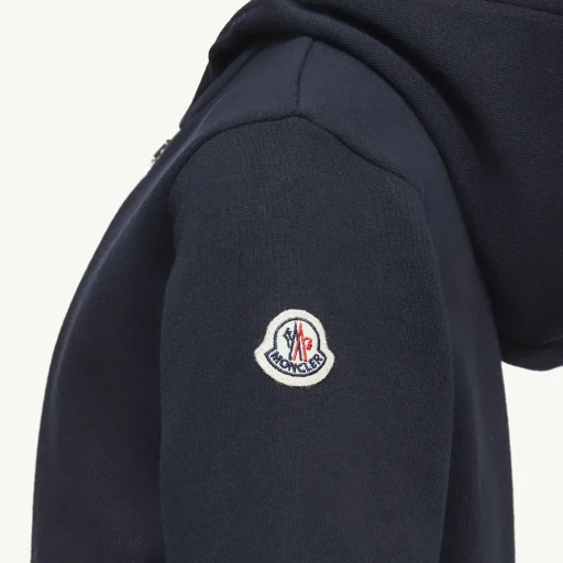 Stripe-Trimmed Cotton Zip-Up Hoodie