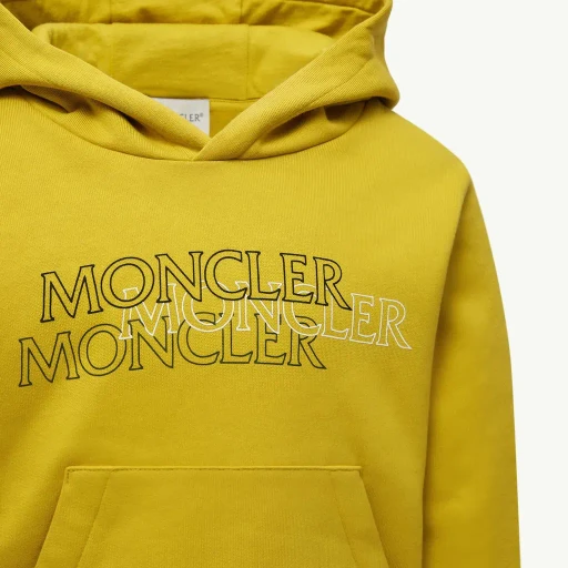 Triple Logo Cotton Hoodie