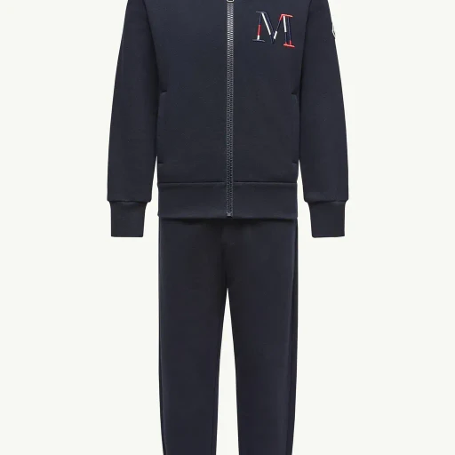 Embroidered Logo Cotton Tracksuit Set