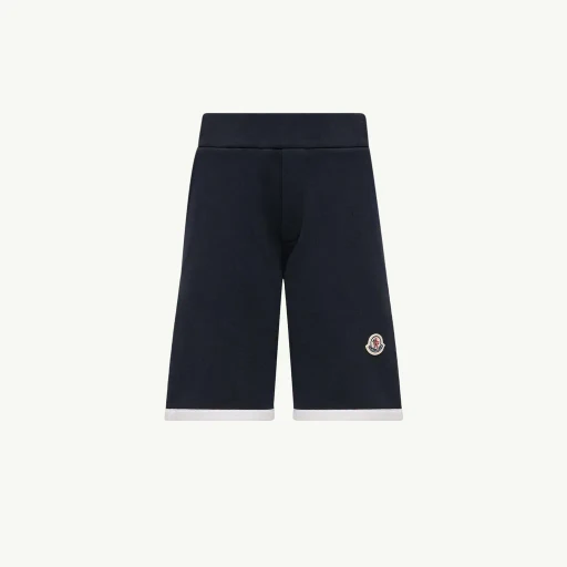 Logo Stretch Cotton Fleece Shorts