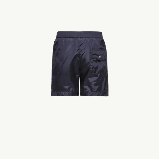 Tricolor-Trimmed Swim Shorts