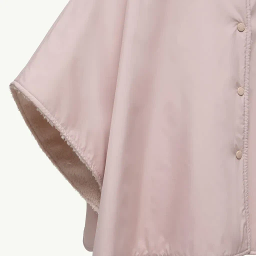 Reversible Hooded Teddy Cape