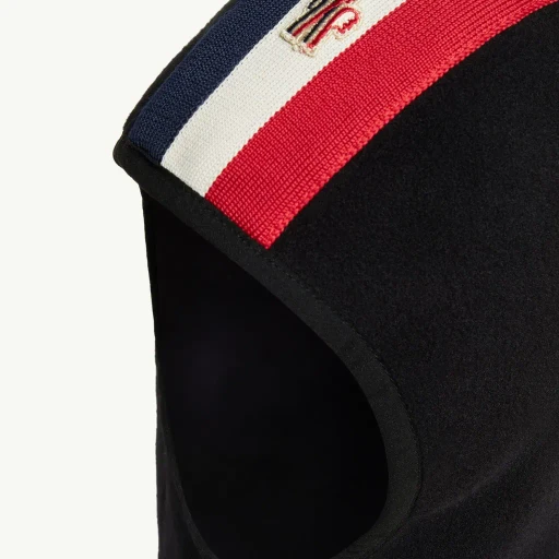 Striped Trim Fleece Balaclava