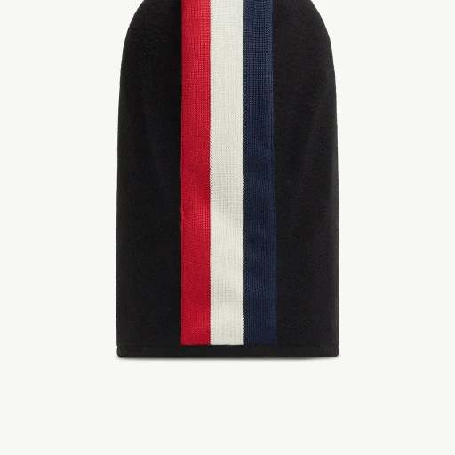 Striped Trim Fleece Balaclava