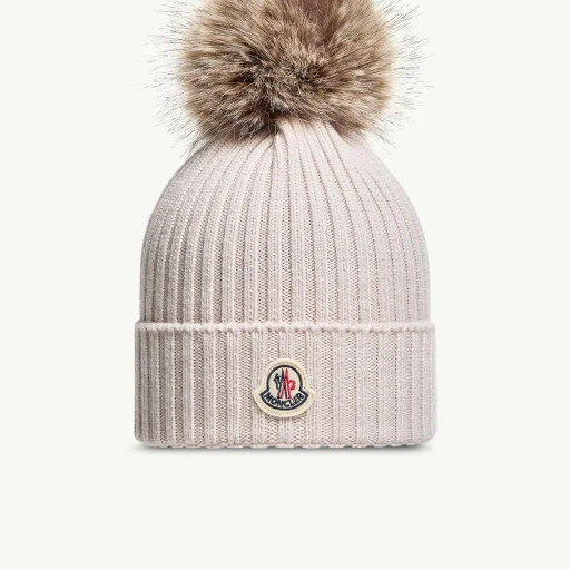Wool Beanie With Pom Pom