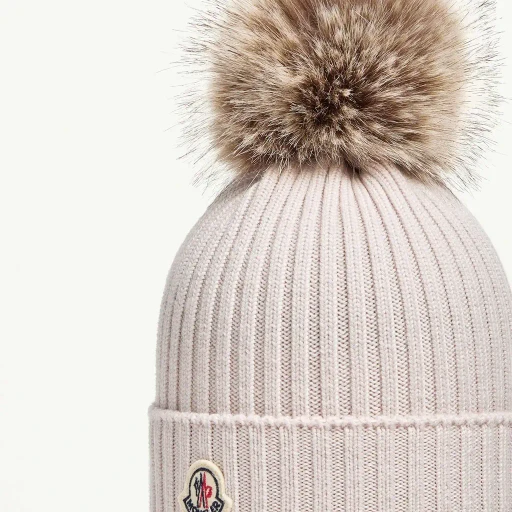 Wool Beanie With Pom Pom