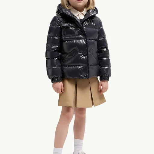 Glareins Braided Trim Hooded Down Jacket