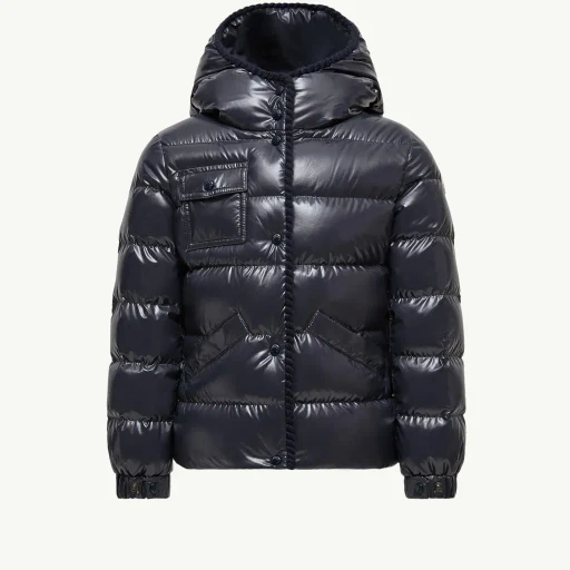 Glareins Braided Trim Hooded Down Jacket