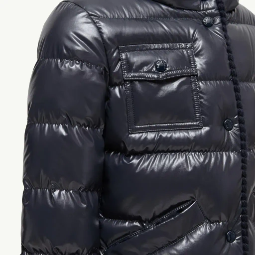 Glareins Braided Trim Hooded Down Jacket