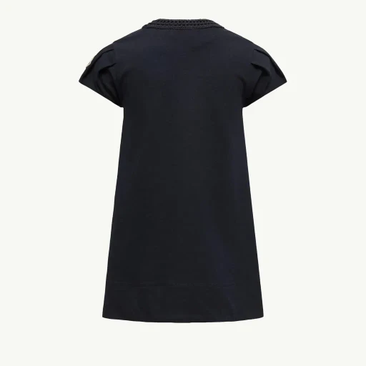 Crochet-Trimmed Cotton Dress