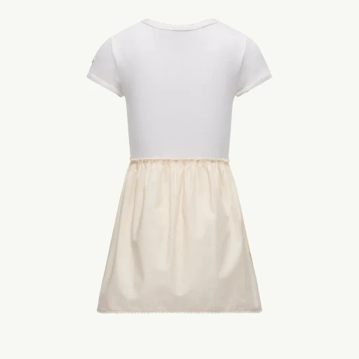 Embroidered Flower Cotton Blend Dress