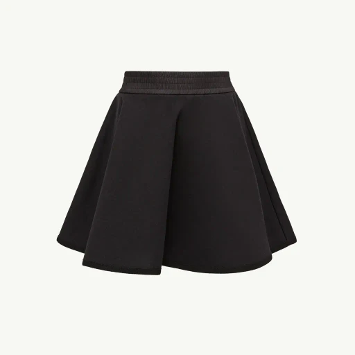 Flared Cotton Mini Skirt