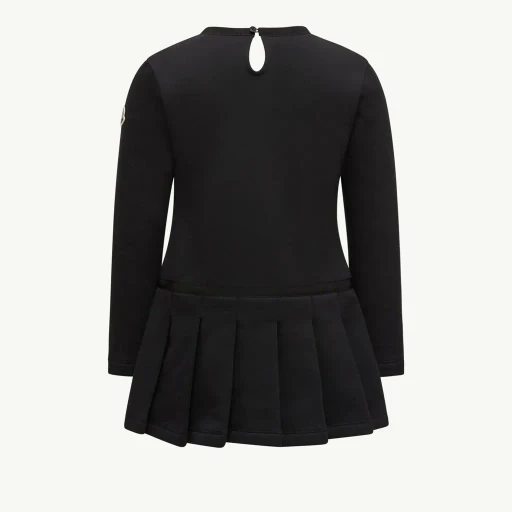 Teddy Logo Pleated Cotton Dress
