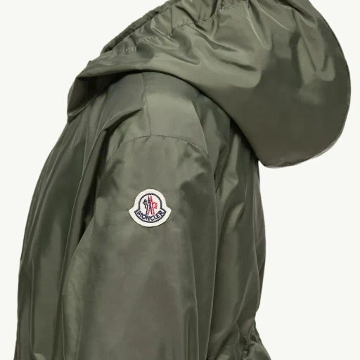 Manolya Embroidered Flowers Hooded Rain Jacket