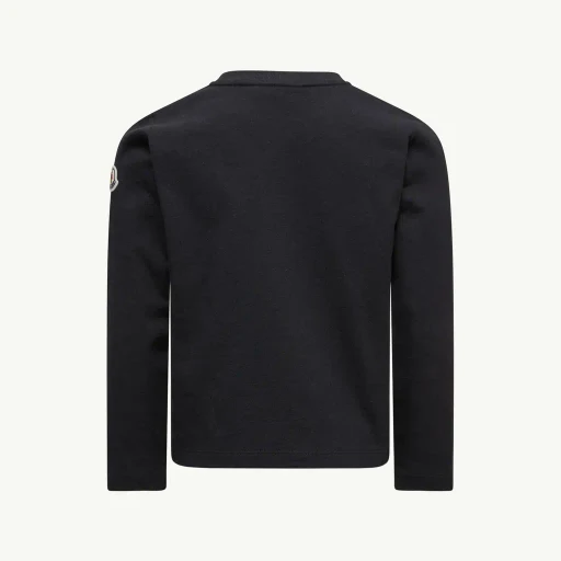 Teddy Logo Long Sleeve Cotton T-Shirt