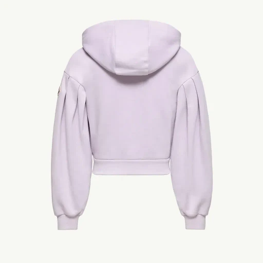 Embroidered Zip-Up Cotton Hoodie