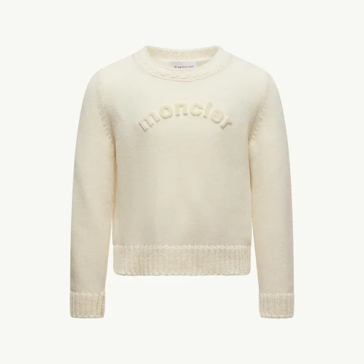 Textured Logo Wool Jumper