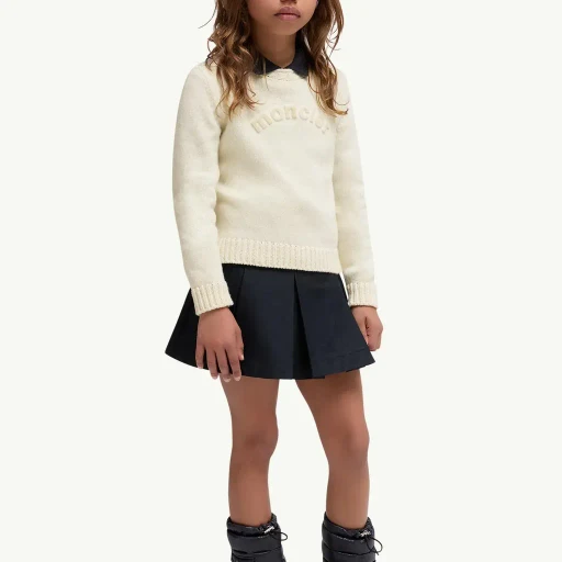 Textured Logo Wool Jumper