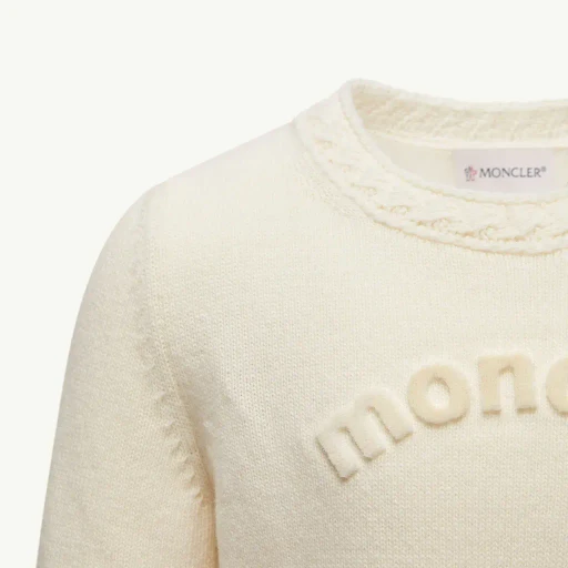 Textured Logo Wool Jumper
