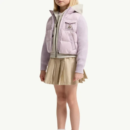 Wool Padded Zip-Up Cardigan