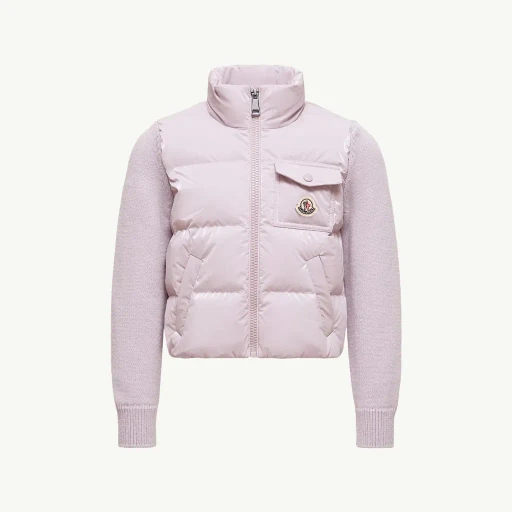 Wool Padded Zip-Up Cardigan