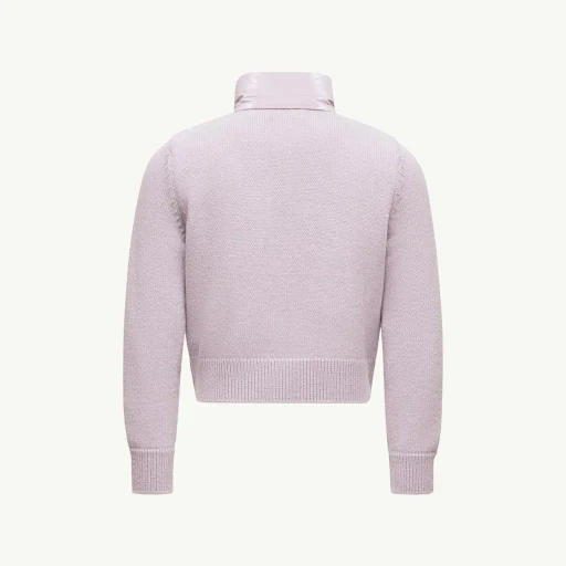 Wool Padded Zip-Up Cardigan