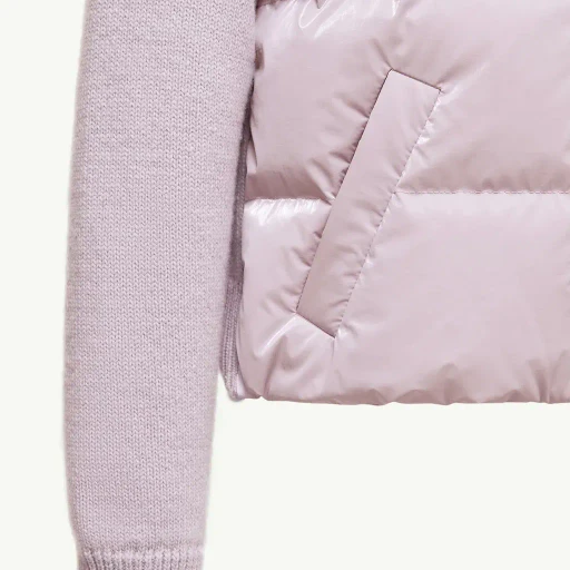 Wool Padded Zip-Up Cardigan