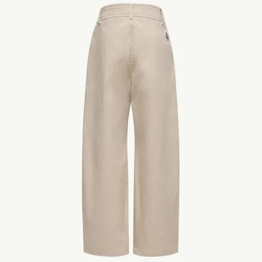 Pleated Stretch Cotton Gabardine Trousers